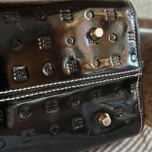 “Arcadia” purse 👜 color black patten L.6 1/4 tall, length 12 in.,straps 12 in., - Picture 6 of 13